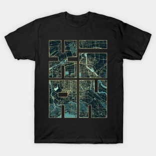 Xian, China City Map Typography - Summer T-Shirt